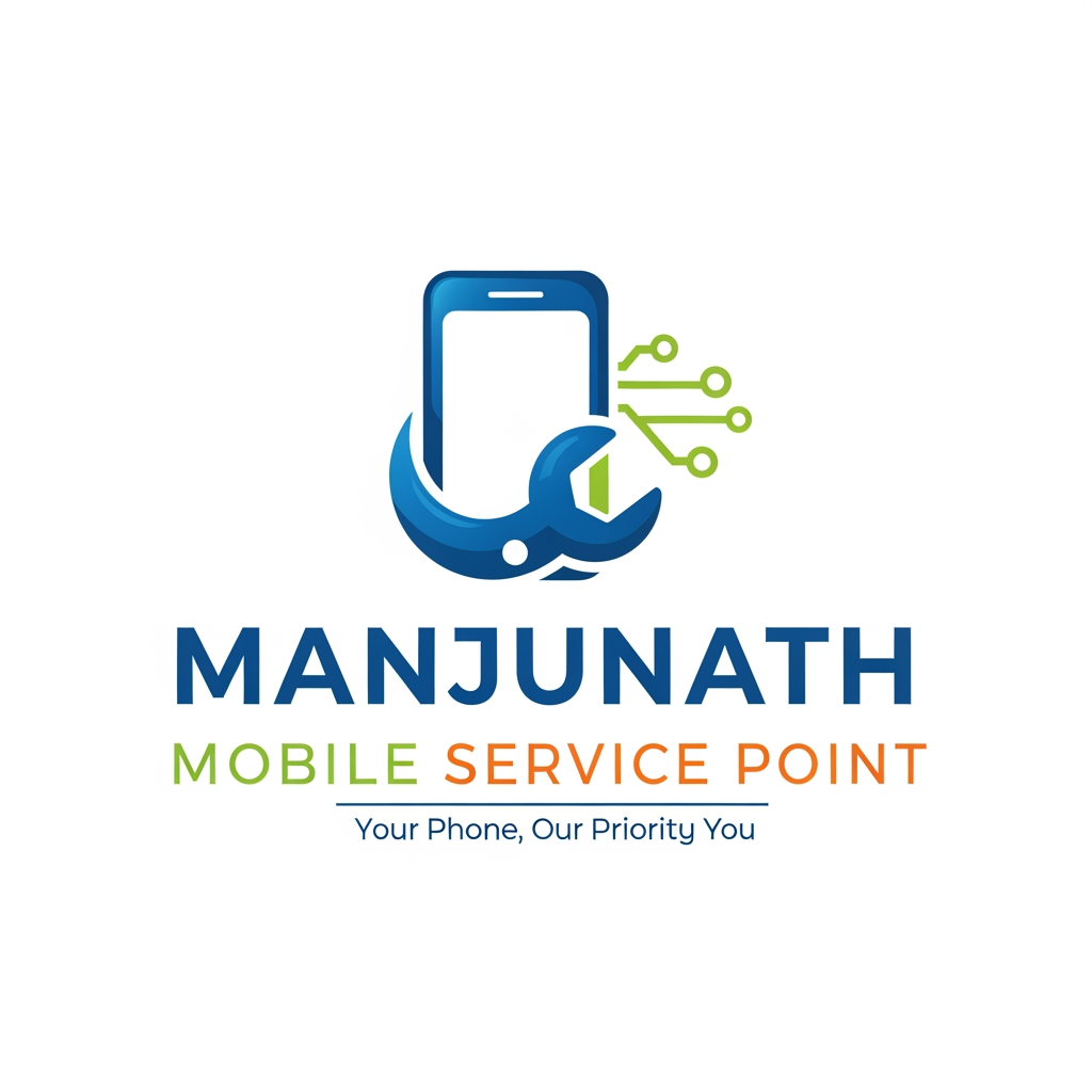 AI Design for manjunath mobile service point just create the logo