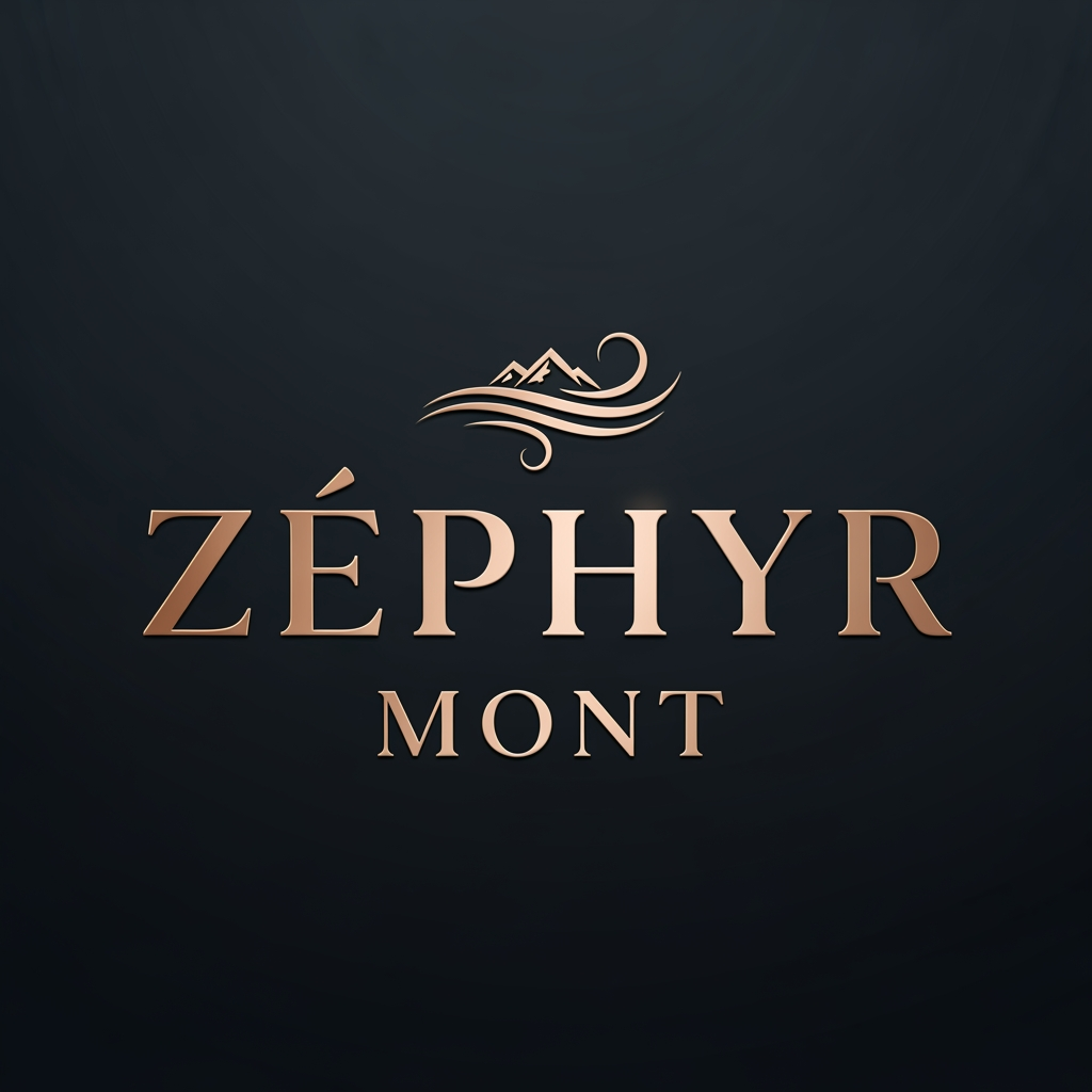 AI Design for I WANT LUXURY TYPE LOGO FOR "ZEPHYR MONT".