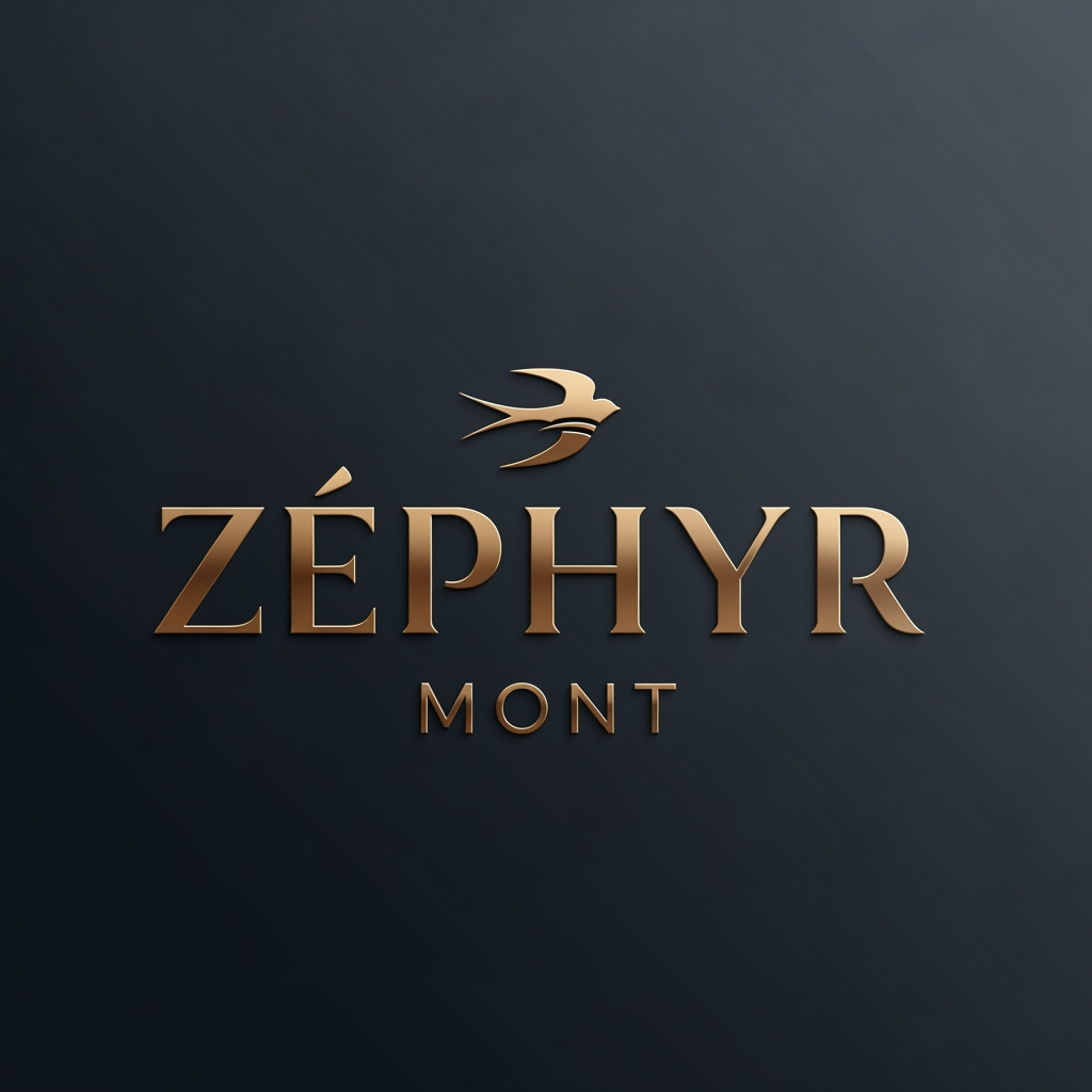 AI Design for I WANT LUXURY TYPE LOGO FOR "ZEPHYR MONT".