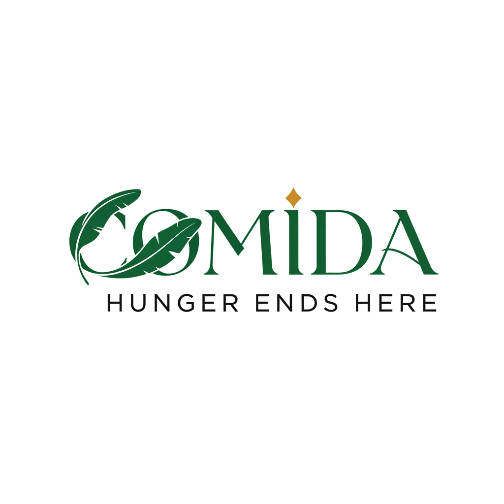 AI Design for Design a premium, modern, and memorable restaurant logo for **COMIDA** with the tagline **“Hunger Ends Here”**. Create a clean luxury brand identity inspired by Kerala’s rich culture and cuisine. Use elegant custom typography as the primary focus, with subtle Kerala-inspired elements such as a banana leaf, houseboat silhouette, coconut palm, backwater waves, or traditional Nilavilakku lamp integrated creatively into the design. Maintain a minimalist and sophisticated look suitable for restaurant signage, menus, packaging, uniforms, social media, and branding materials.
Color palette: Deep Kerala Green, Rich Gold, Warm Cream, and Charcoal Black. Use balanced contrast and premium color harmony. Focus on strong brand recall, modern hospitality aesthetics, and timeless visual appeal.
Style: Flat vector logo, luxury restaurant branding, clean lines, professional composition, negative space techniques, elegant typography, high-end hospitality identity, award-winning logo design, minimal yet distinctive.
Create 6 unique logo concepts:
1. Luxury Wordmark Logo
2. Circular Kerala Heritage Badge
3. Premium Monogram “C”
4. Kerala Houseboat Inspired Logo
5. Banana Leaf Minimal Logo
6. Modern Fine-Dining Restaurant Logo
White background, vector style, ultra-sharp details, premium branding presentation, professional logo showcase, realistic brand mockup quality, 4K, highly attractive, memorable, and visually impressive. Text must be exactly:
**COMIDA**
**Hunger Ends Here**
No food plates, no chef hats, no cartoon elements, no stock-style restaurant icons. Focus on premium brand identity and Kerala-inspired elegance.
