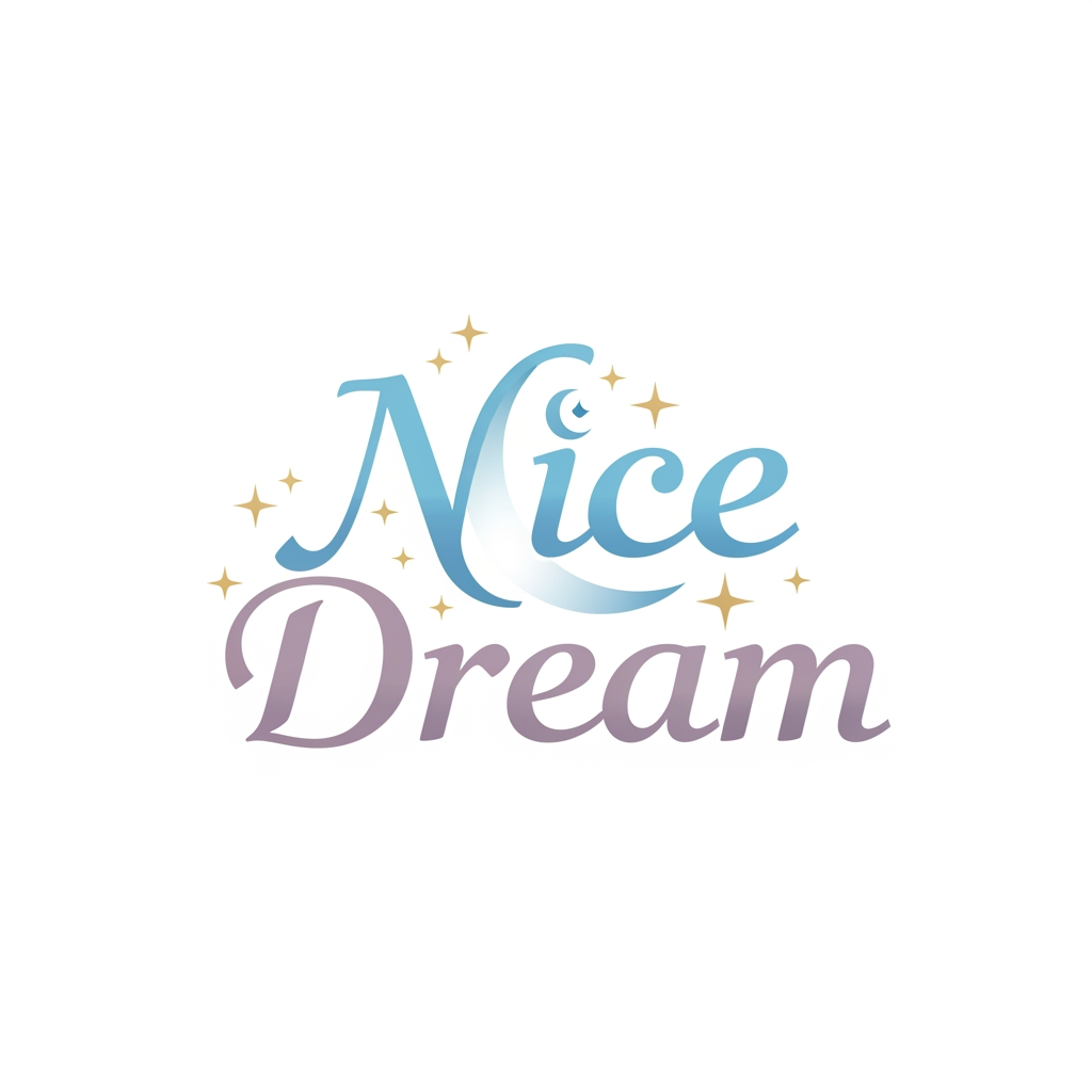 AI Design for create logo "nice dream" . this is my manufakcharing barend name