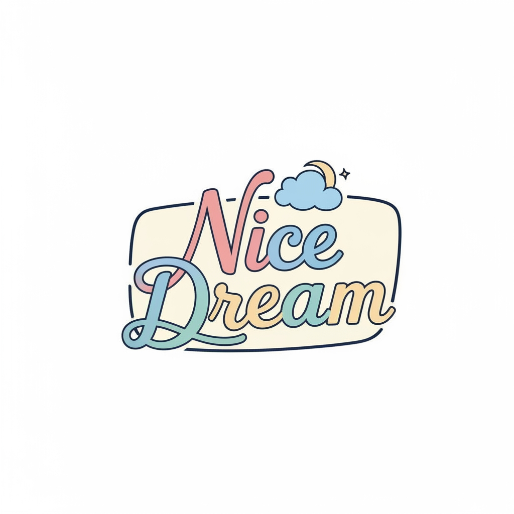 AI Design for create logo "nice dream" . this is my manufakcharing Barend name