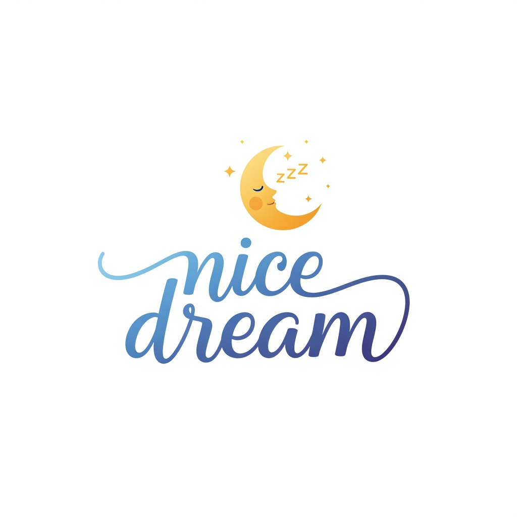 AI Design for create logo "nice dream" . this is my manufakcharing barend name