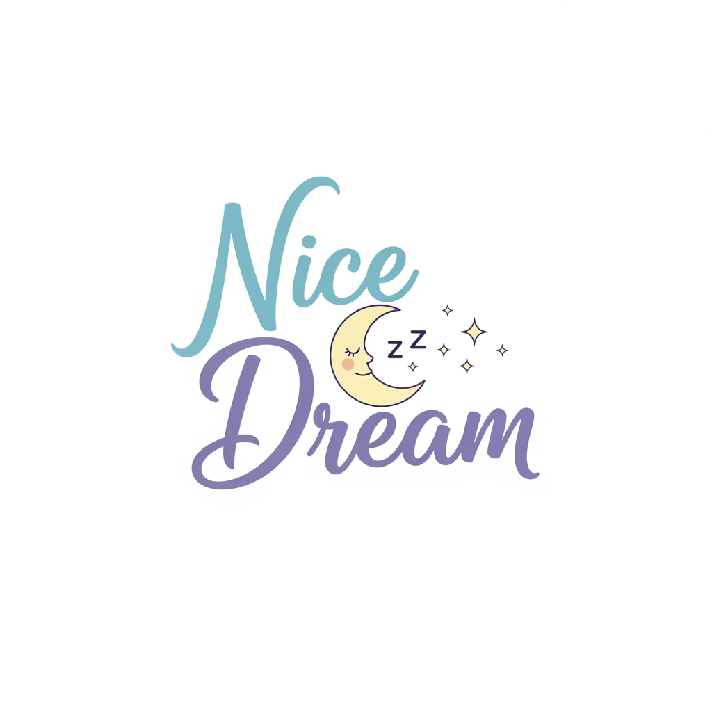 AI Design for create logo "nice dream" . this is my manufakcharing barend name