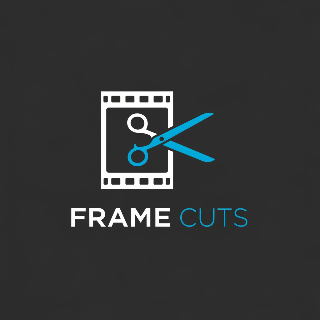AI Design for a logo for the company called frame cuts