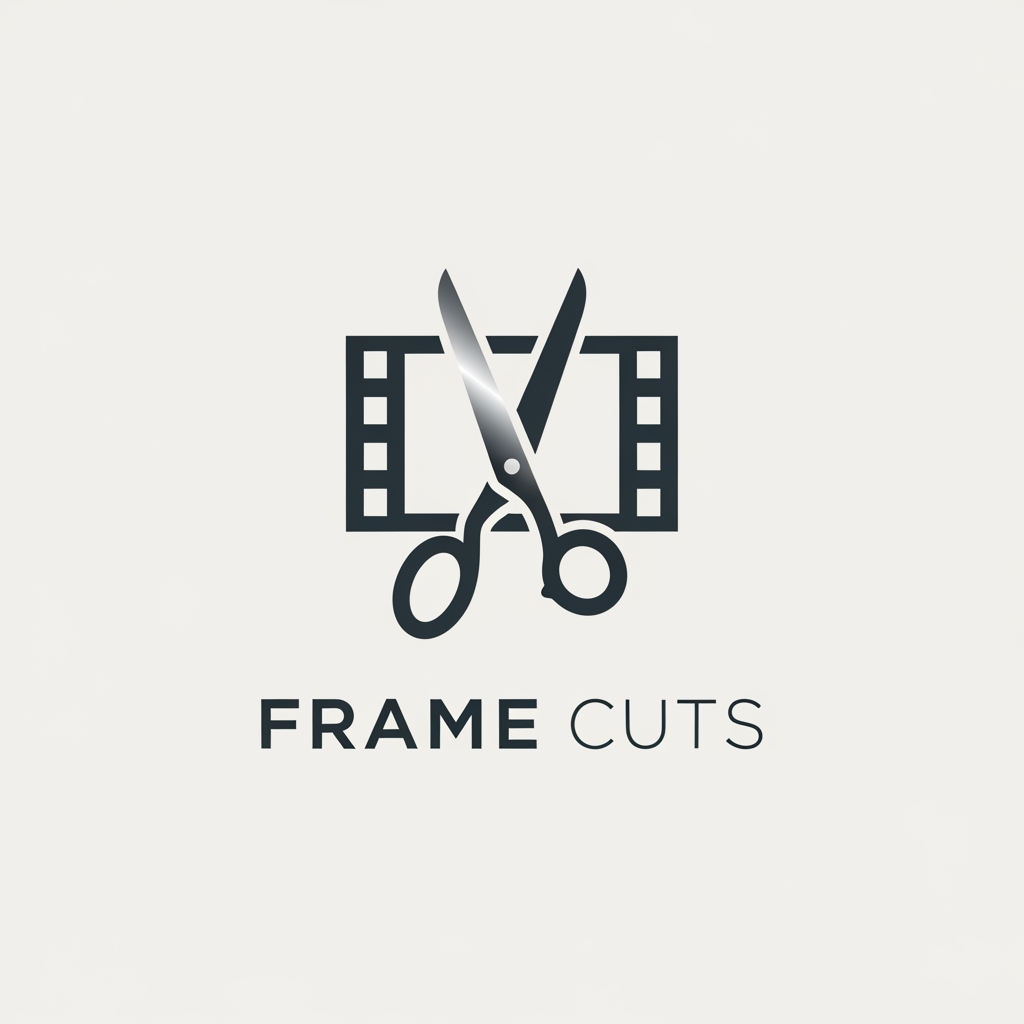 AI Design for a logo for the company called frame cuts