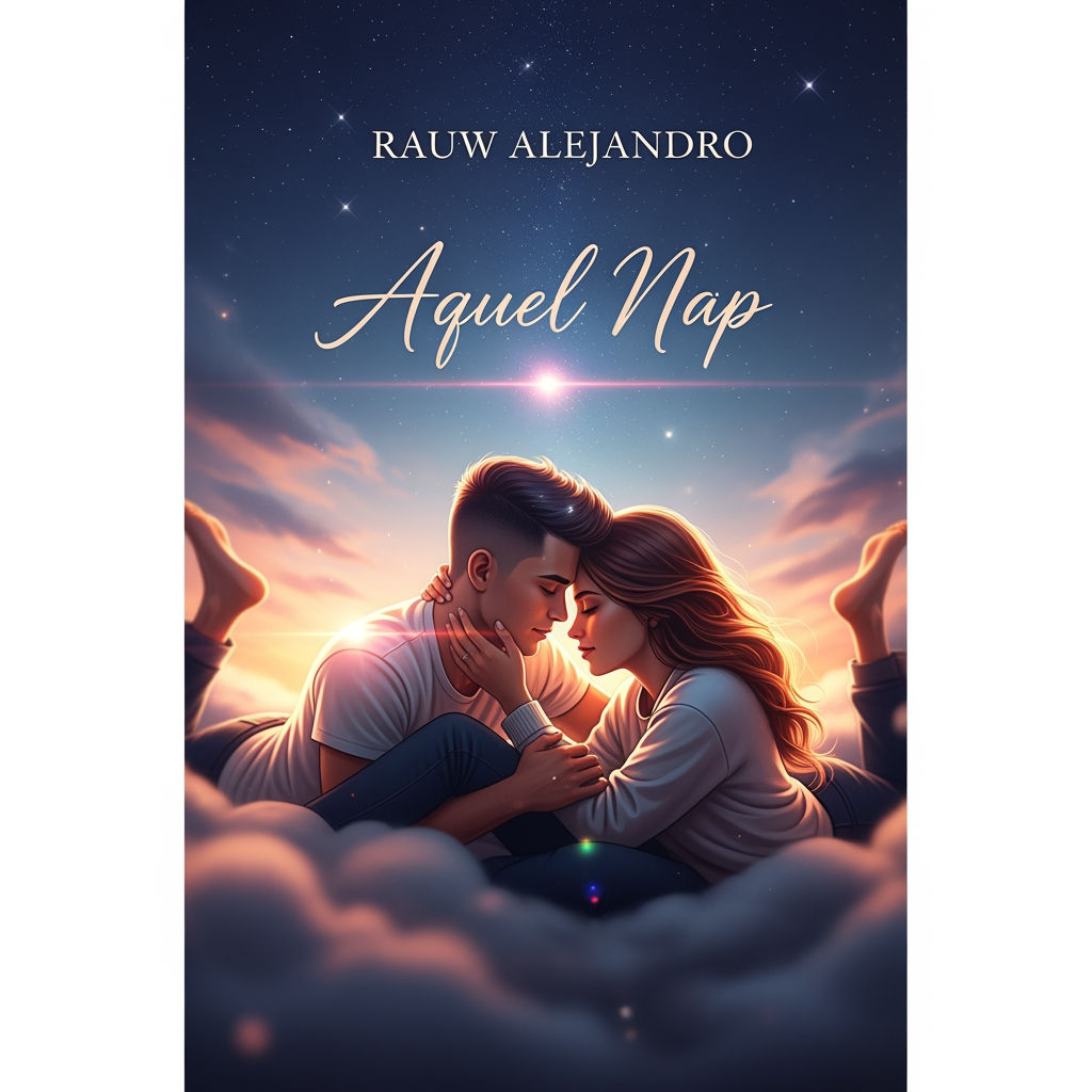 AI Design for estou haciendole un libro a mi novia poniendo en cada pagina una frase de la cancion de aquel nap de rauw alejandro. pero no se que portada ponerle el libro, ayudame.