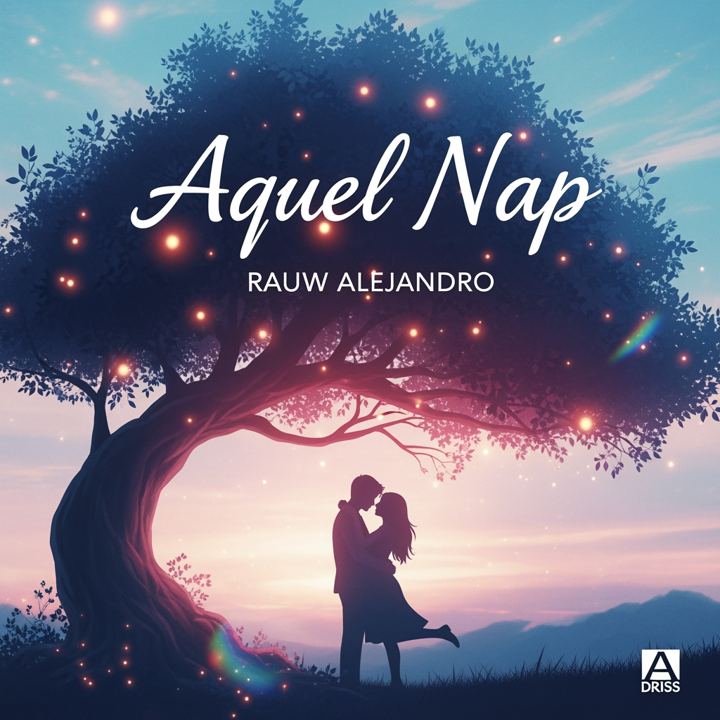 AI Design for estou haciendole un libro a mi novia poniendo en cada pagina una frase de la cancion de aquel nap de rauw alejandro. pero no se que portada ponerle el libro, ayudame.