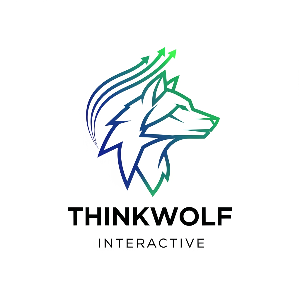AI Design for Create a logo for thinkwolf interactive which show growth and trust. its an event tech creative agency
