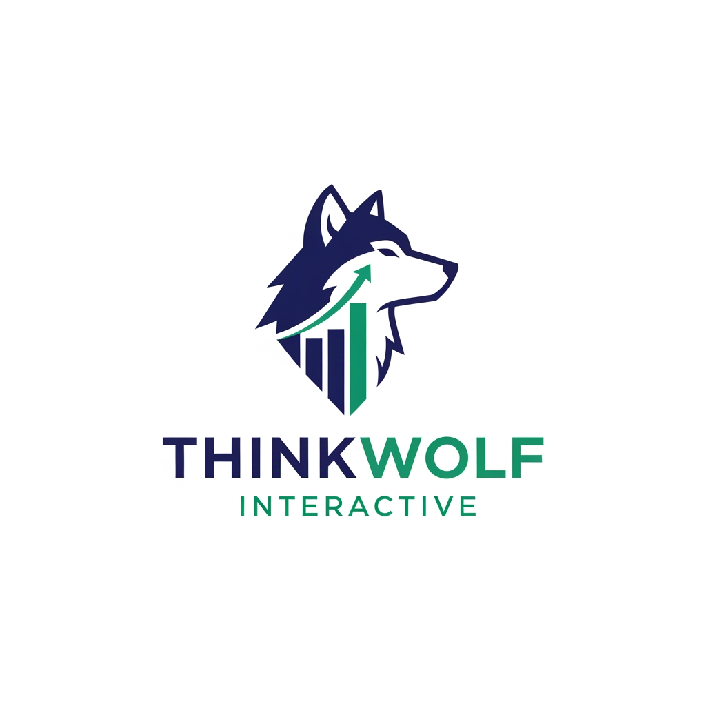 AI Design for Create a logo for thinkwolf interactive which show growth and trust. its an event tech creative agency