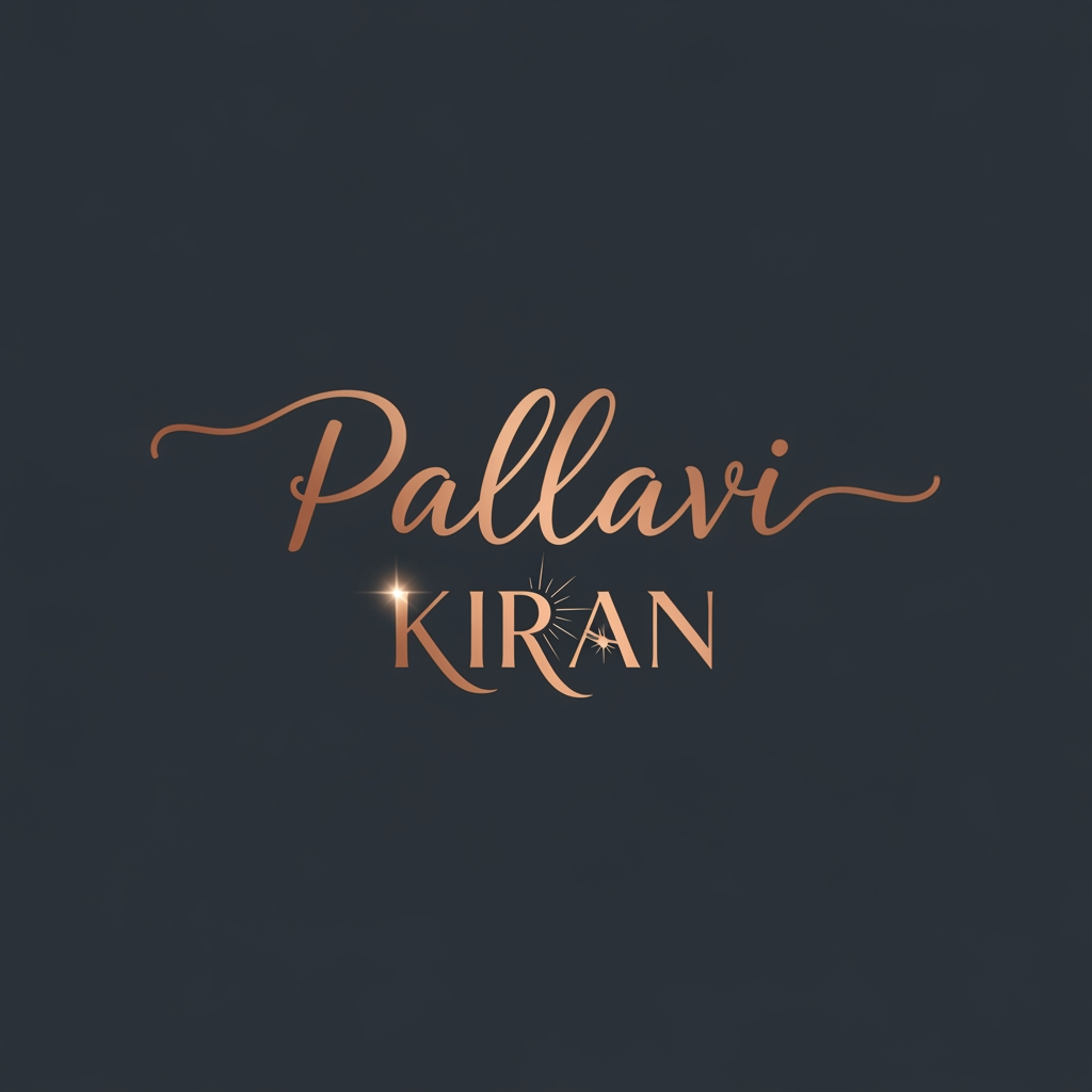 AI Design for i need the logo for the youtube channel for the  with the name pallavi kiran with simple clean rich classy yet astheic