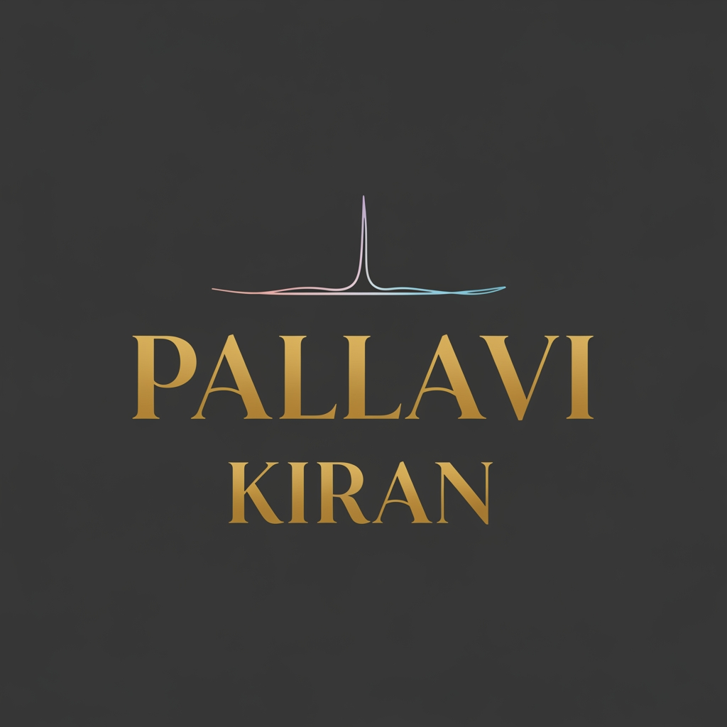 AI Design for i need the logo for the youtube channel for the  with the name pallavi kiran with simple clean rich classy yet astheic