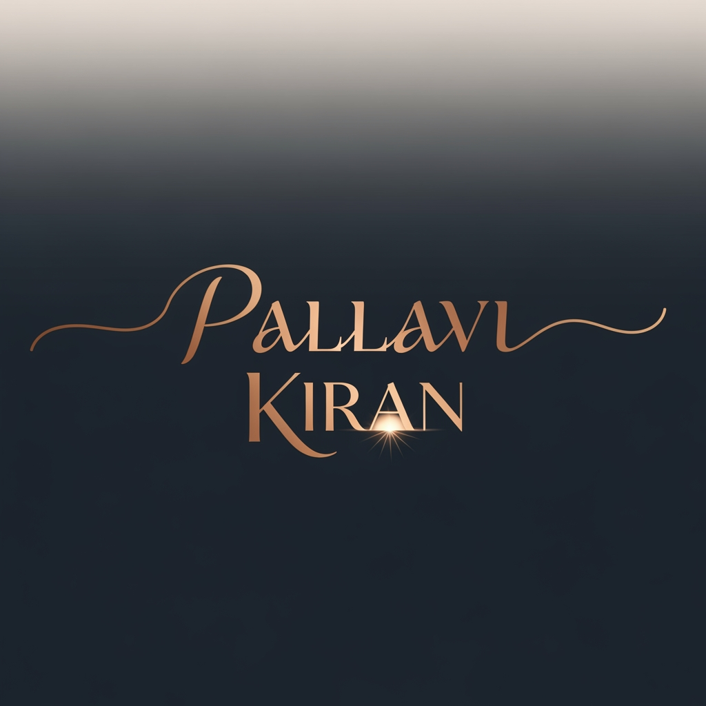 AI Design for i need the logo for the youtube channel for the  with the name pallavi kiran with simple clean rich classy yet astheic