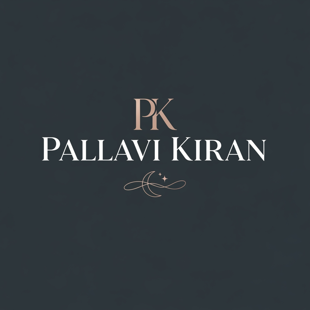 AI Design for i need the logo for the youtube channel for the  with the name pallavi kiran with simple clean rich classy yet astheic