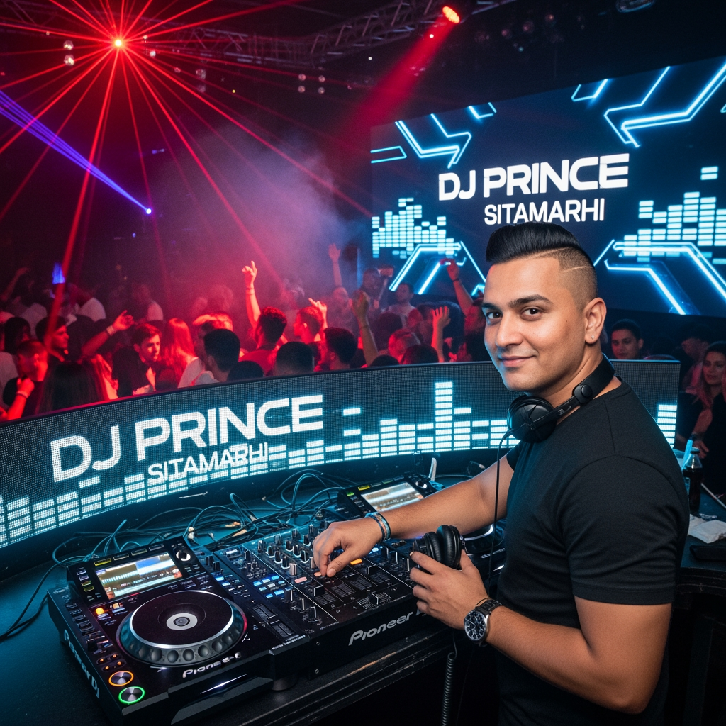 AI Design for dj prince sitamarhi