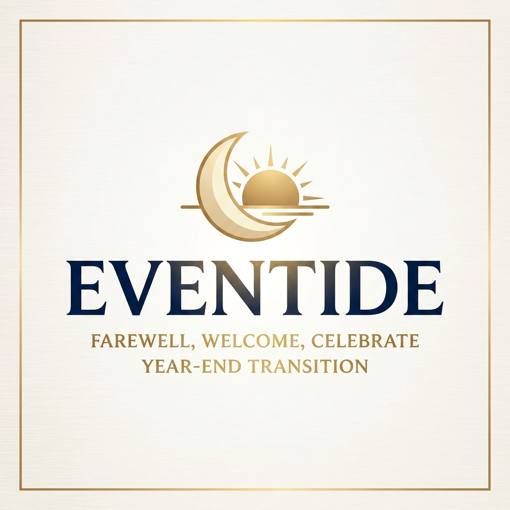 AI Design for task- design a logo for my upcoming programme 




1. Core Event Details

Event Name: EVENTIDE
Purpose: A formal transition program dedicated to giving a farewell to old members and welcoming new leaders, and celebrate the end of year / session 

2. Design & Aesthetics

Style: clean Classic, formal, and eye-catching. It needs , high-end look without looking cheap or overly corporate.

Key Symbol: analysis the word eventide then select s symbol according to this 
Typography:Bold, clean, strong, typography for the word "EVENTIDE".
