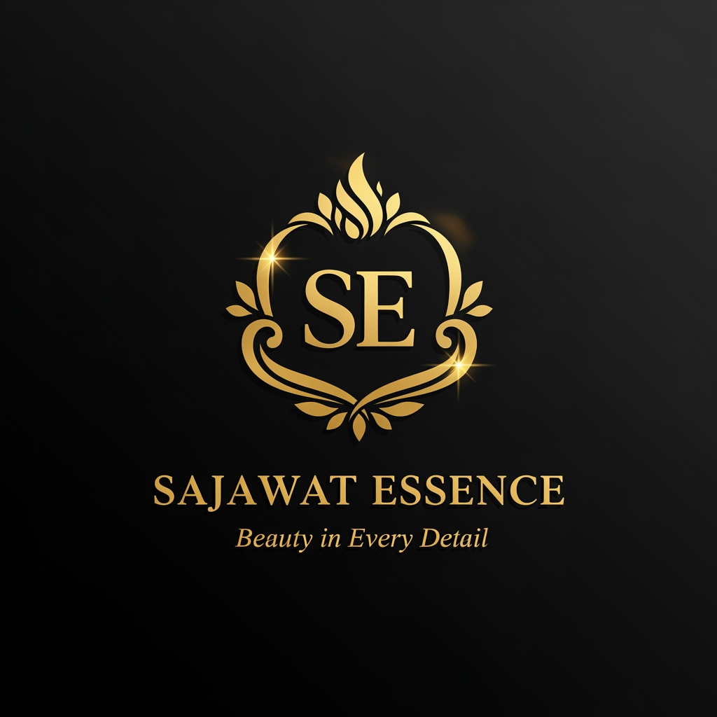 AI Design for Create an ultra-luxury logo for "Sajawat Essence" featuring an elegant gold monogram "SE" seamlessly integrated into a graceful ornamental flame or floral-inspired emblem. Premium metallic gold finish, sophisticated curves, timeless elegance, feminine luxury aesthetic, minimal yet distinctive, inspired by high-end beauty and lifestyle brands.
Use realistic gold foil effect, subtle highlights, refined shadows, luxury branding style, centered composition, black matte background, premium serif typography for "SAJAWAT ESSENCE" below the emblem.
Tagline: "Beauty in Every Detail"
The logo must be clean, memorable, suitable for Instagram profile picture, website branding, packaging, and video watermark. No clutter, no cartoon elements, no stock icons. Luxury, elegant, premium, timeless, exclusive.
Square logo format (1:1), high-end vector logo presentation.
make it shadowless and need to look vibrant