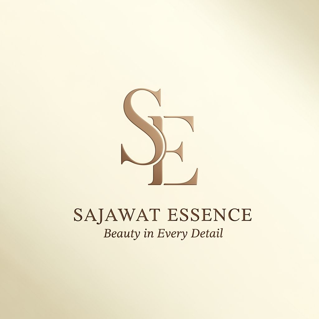 AI Design for Create an ultra-premium luxury logo for "Sajawat Essence" featuring an artistic SE monogram crafted with elegant flowing lines and refined serif details. Metallic champagne gold finish, embossed luxury effect, sophisticated feminine beauty branding, inspired by luxury cosmetics and fashion houses.
Minimalist yet memorable, timeless elegance, premium typography, ivory cream background, subtle shadows, clean composition, exclusive luxury brand identity.
Text: SAJAWAT ESSENCE
Tagline: Beauty in Every Detail
Professional vector logo, luxury beauty brand, Instagram profile ready, video watermark ready, logo only, no mockup, no business card, no frame, no border.