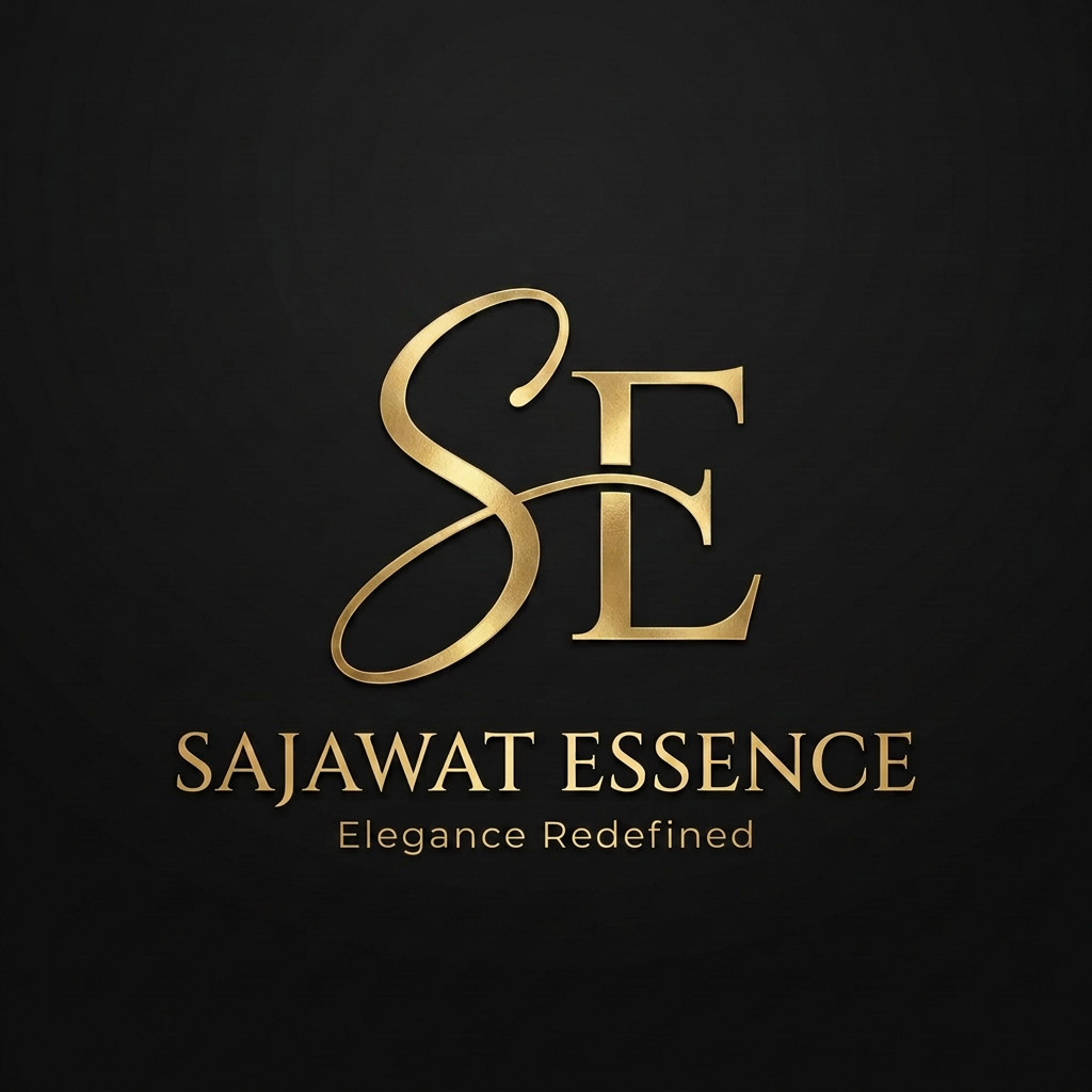 AI Design for Create an ultra-luxury beauty artist logo for "Sajawat Essence". Elegant handwritten signature-style letter "S" combined with a refined luxury typography. Sophisticated feminine aesthetic, premium beauty and makeup artist branding, minimalist yet memorable.
Metallic gold foil finish, soft luxury glow, graceful flowing lines, high-end fashion and beauty industry style. Clean composition, modern luxury, timeless elegance, exclusive branding.
Text: SAJAWAT ESSENCE
Tagline: Elegance Redefined
Designed for Instagram reels, beauty content, makeup artist branding, luxury watermark, profile picture, and intro animation. Black background, premium gold details, logo only, no mockup, no business card, no frame, no border, no leaves, no butterfly, no crown.
Inspired by luxury beauty influencers, signature-style branding, aesthetic, classy, feminine, premium and professional.