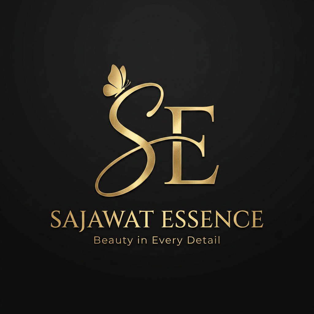 AI Design for Create an elegant luxury logo for "Sajawat Essence" featuring a stylish handwritten calligraphy letter "S" flowing gracefully into a sophisticated serif letter "E". Add a small delicate butterfly sitting on the top corner of the monogram. Premium metallic gold finish with subtle highlights and realistic gold foil effect.
Minimalist beauty brand aesthetic, feminine, luxurious, refined, high-end makeup and beauty industry style. Clean composition, professional branding, black matte background, soft luxury glow, premium typography.
Brand Name: SAJAWAT ESSENCE
Tagline: Beauty in Every Detail
Luxury beauty salon logo, elegant makeup artist branding, modern feminine luxury, vector style, logo only, centered composition, Instagram profile suitable, video watermark suitable, square format (1:1), no mockup, no business card.