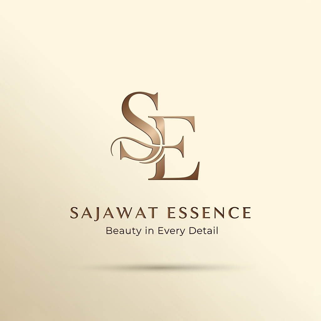 AI Design for Create an ultra-premium luxury logo for "Sajawat Essence" featuring an artistic SE monogram crafted with elegant flowing lines and refined serif details. Metallic champagne gold finish, embossed luxury effect, sophisticated feminine beauty branding, inspired by luxury cosmetics and fashion houses.
Minimalist yet memorable, timeless elegance, premium typography, ivory cream background, subtle shadows, clean composition, exclusive luxury brand identity.
Text: SAJAWAT ESSENCE
Tagline: Beauty in Every Detail
Professional vector logo, luxury beauty brand, Instagram profile ready, video watermark ready, logo only, no mockup, no business card, no frame, no border.