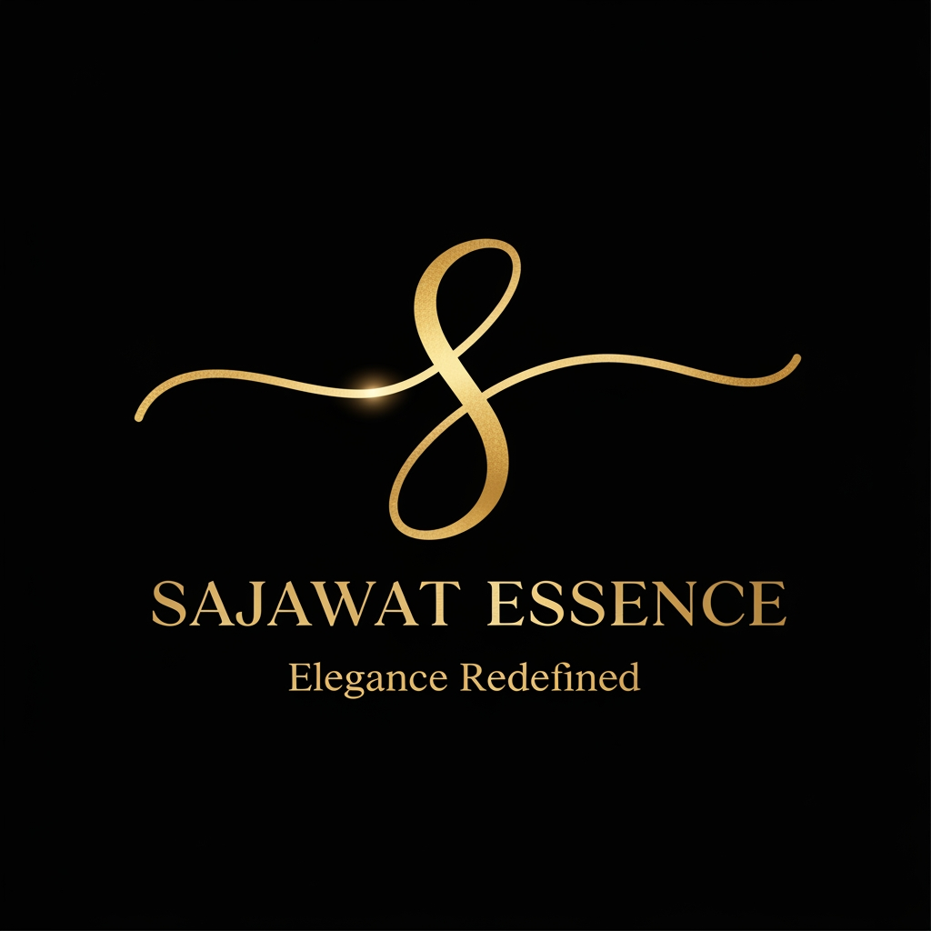 AI Design for Create an ultra-luxury beauty artist logo for "Sajawat Essence". Elegant handwritten signature-style letter "S" combined with a refined luxury typography. Sophisticated feminine aesthetic, premium beauty and makeup artist branding, minimalist yet memorable.
Metallic gold foil finish, soft luxury glow, graceful flowing lines, high-end fashion and beauty industry style. Clean composition, modern luxury, timeless elegance, exclusive branding.
Text: SAJAWAT ESSENCE
Tagline: Elegance Redefined
Designed for Instagram reels, beauty content, makeup artist branding, luxury watermark, profile picture, and intro animation. Black background, premium gold details, logo only, no mockup, no business card, no frame, no border, no leaves, no butterfly, no crown.
Inspired by luxury beauty influencers, signature-style branding, aesthetic, classy, feminine, premium and professional.