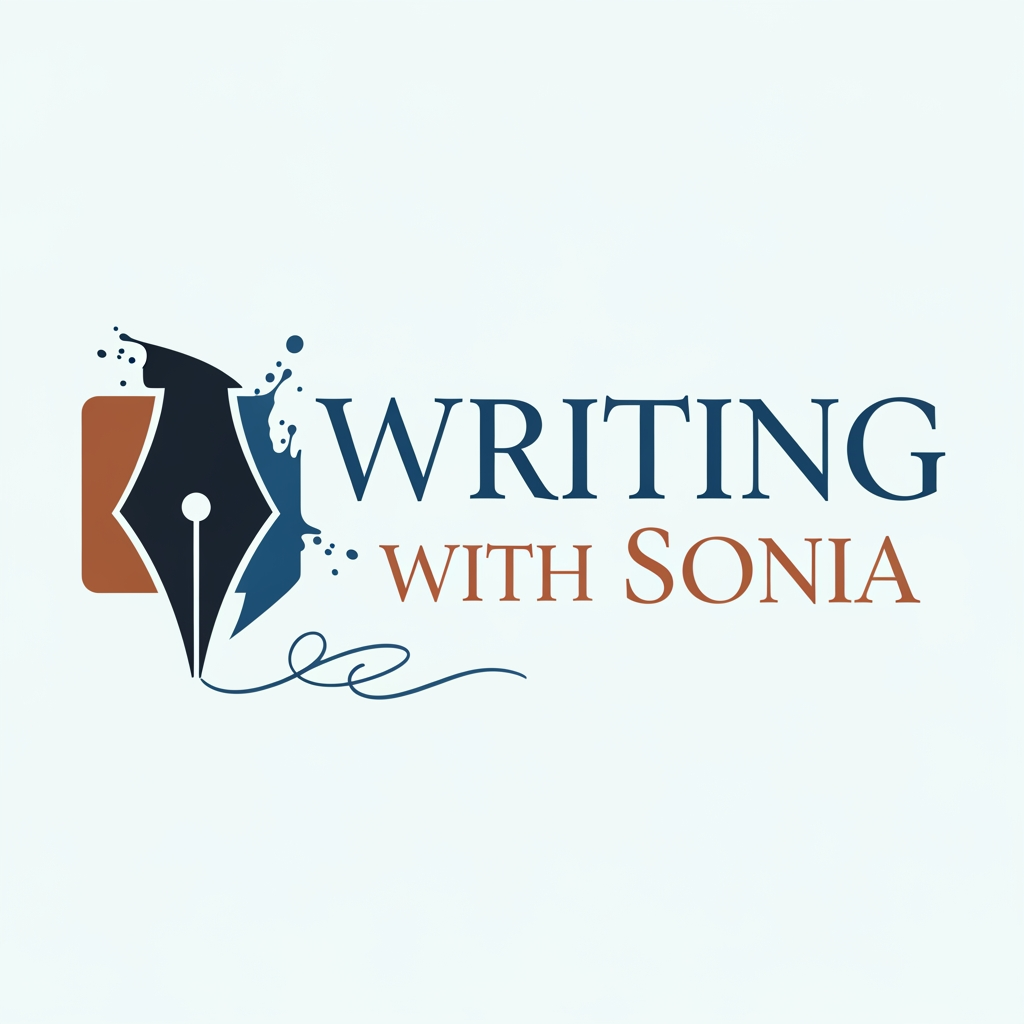 AI Design for design a logo with named Writing with Sonia