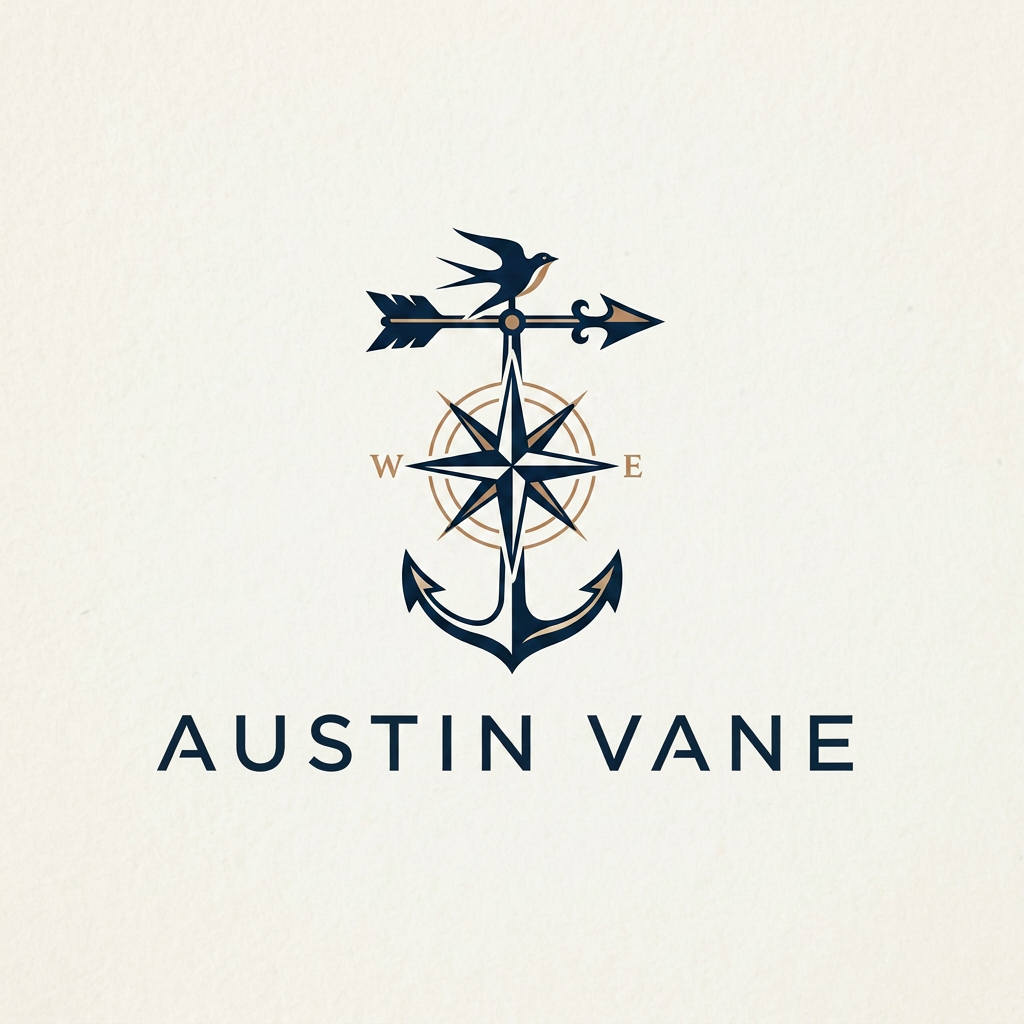 AI Design for My brand name is "AUSTIN VANE" please help me to make my brand logo not that type AV make like symbols only symbol logo attractivenot well
