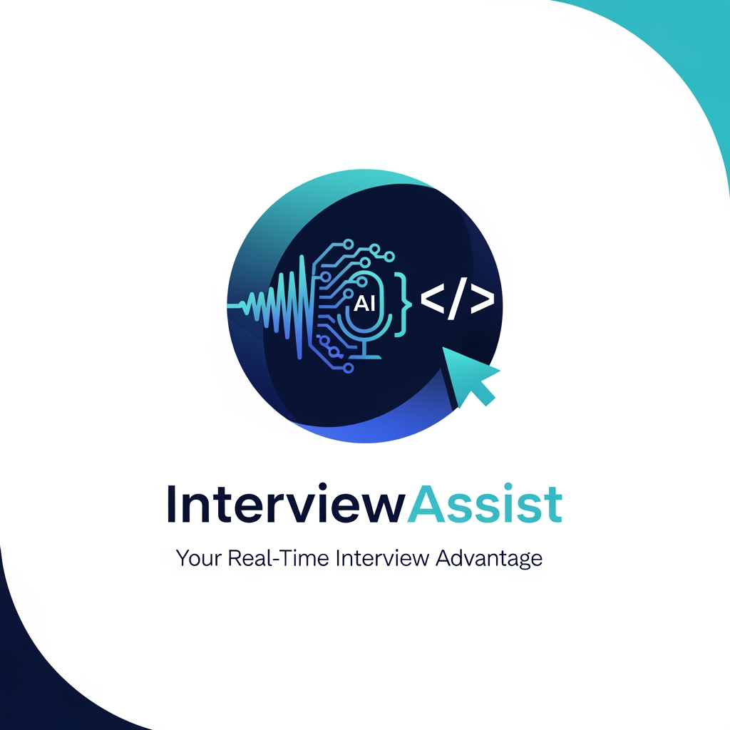 AI Design for I am creating a product which is a SaaS (Software-as-a-Service) platform that helps people during live interviews—especially coding or technical interviews.
It’s not a learning platform like LeetCode or Coursera.
It’s a real-time assistance tool.
⚙️ What do they actually do?
1. 🎧 Listen to your interview in real-time
It captures what the interviewer is saying (audio → text)
Works on Zoom, Google Meet, Teams, etc. 🤖 Generate answers instantly
AI gives you:
Answers to theory questions
Coding solutions
Suggested responses
👉 Basically: you get help WHILE the interview is happening
3. ⌨️ Auto-type answers
It can type answers directly into your editor
For coding rounds → gives code instantly
now I wanna make a logo ussing cool tones for this one, if you were my designer, how you woould have made this