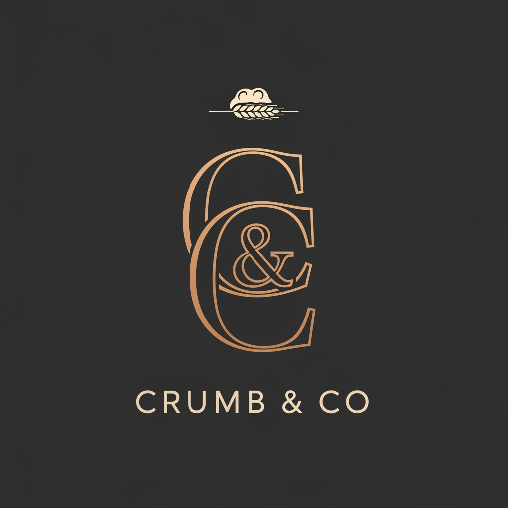 AI Design for make a monogram logo with 'Crumb & Co' for a luxury bakery shop