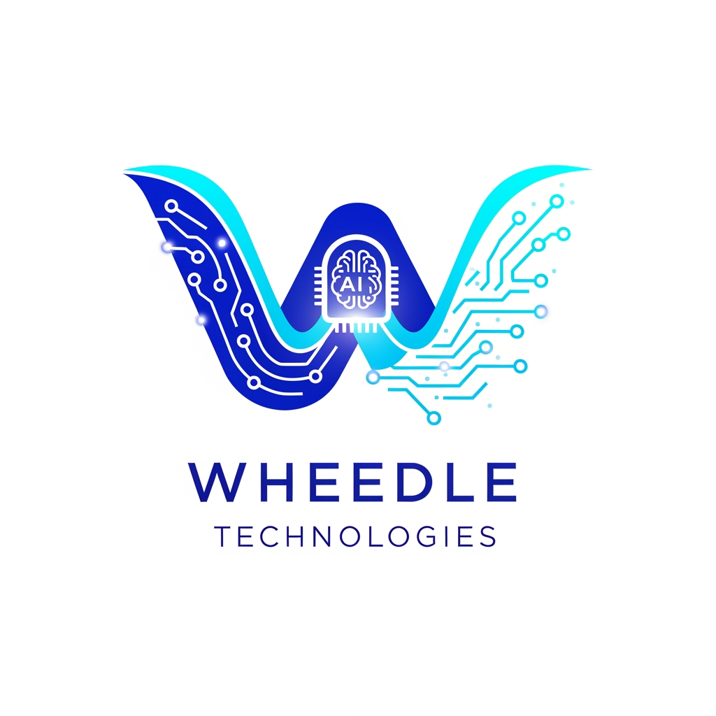 AI Design for design a unique and modern animated logo for Wheedle Technologies, an AI automation and workflow optimization company. The logo should feel innovative, intelligent, and premium, matching the illustration style used on the Wheedle Technologies website. Create something related to W and AI for this website https://www.wheedletechnologies.ai/. create something unique and attractive without showing these boring designs.
Color Palette:
Electric Blue (#2563EB)
Cyan (#06B6D4)
White background or transparent background option.