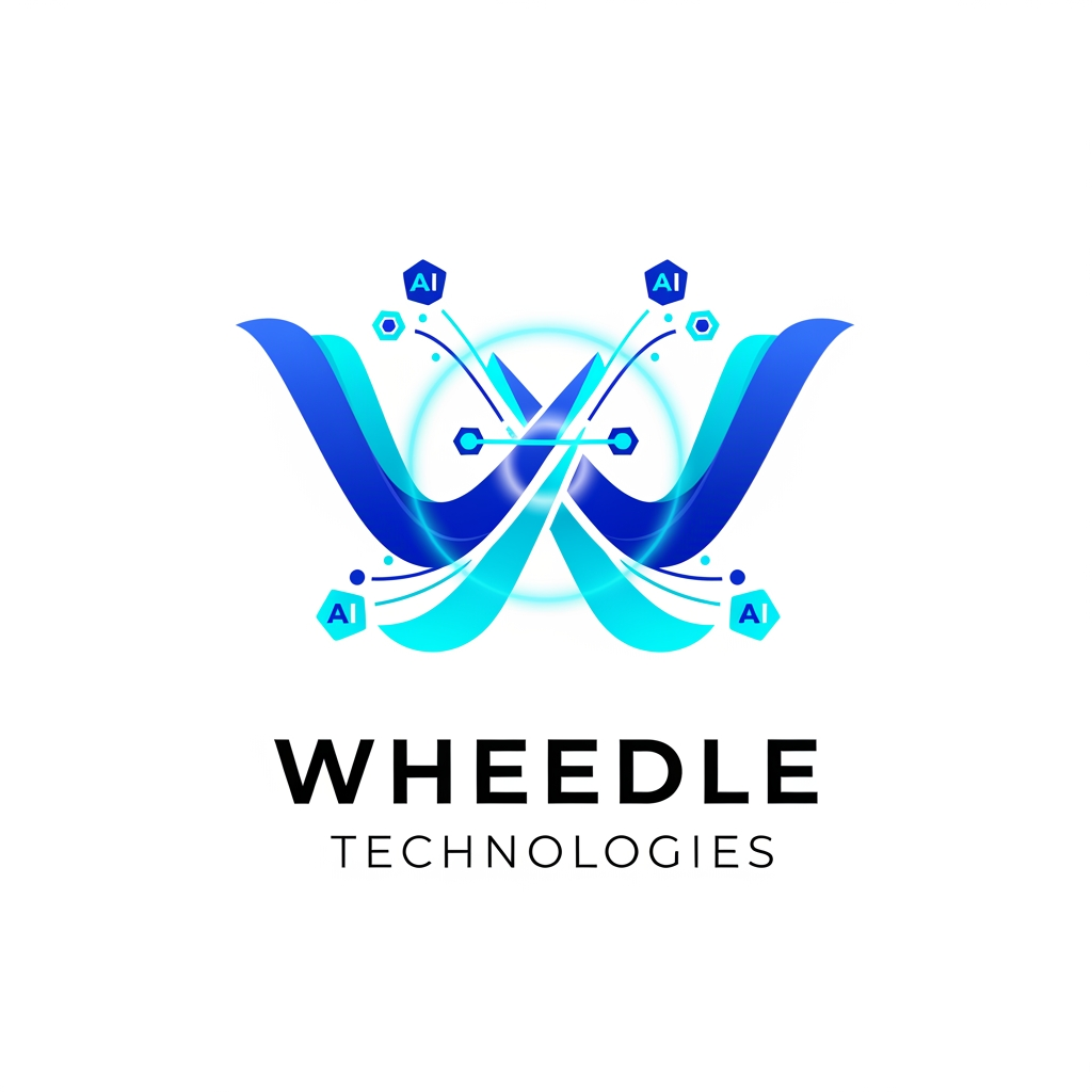 AI Design for design a unique and modern animated logo for Wheedle Technologies, an AI automation and workflow optimization company. The logo should feel innovative, intelligent, and premium, matching the illustration style used on the Wheedle Technologies website. Create something related to W and AI for this website https://www.wheedletechnologies.ai/. create something unique and attractive without showing these boring designs.
Color Palette:
Electric Blue (#2563EB)
Cyan (#06B6D4)
White background or transparent background option.