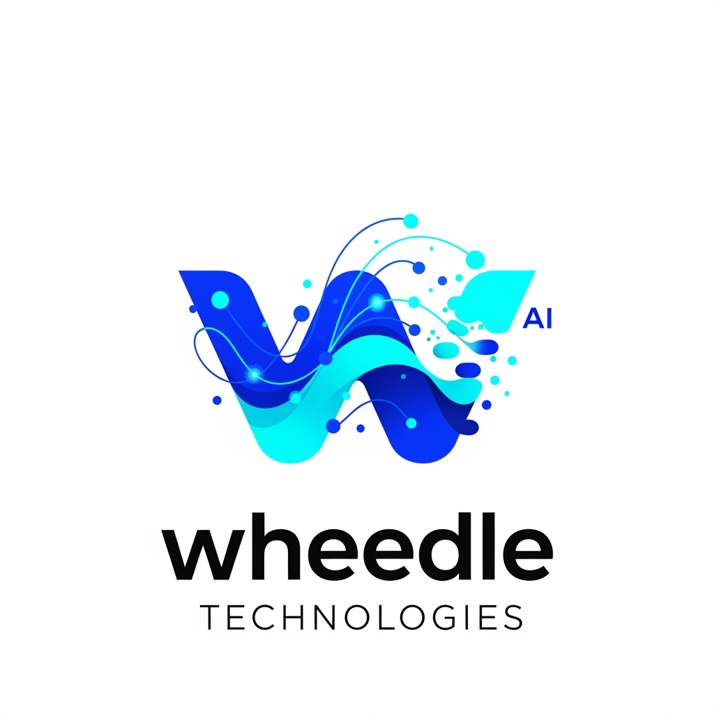 AI Design for design a unique and modern animated logo for Wheedle Technologies, an AI automation and workflow optimization company. The logo should feel innovative, intelligent, and premium, matching the illustration style used on the Wheedle Technologies website. Create something related to W and AI for this website https://www.wheedletechnologies.ai/
Color Palette:
Electric Blue (#2563EB)
Cyan (#06B6D4)
White background or transparent background option.