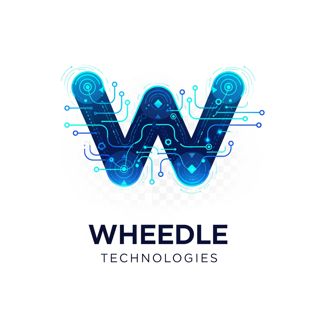 AI Design for design a unique and modern animated logo for Wheedle Technologies, an AI automation and workflow optimization company. The logo should feel innovative, intelligent, and premium, matching the illustration style used on the Wheedle Technologies website. Create an abstract letter "W" formed using connected nodes, flowing data lines, and AI-inspired geometric shapes.
Color Palette:
Electric Blue (#2563EB)
Cyan (#06B6D4)
White background or transparent background option.