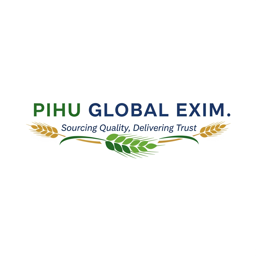 AI Design for 🌐 PIHU GLOBAL EXIM
─── 🌾 Sourcing Quality, Delivering Trust 🌾 ───
