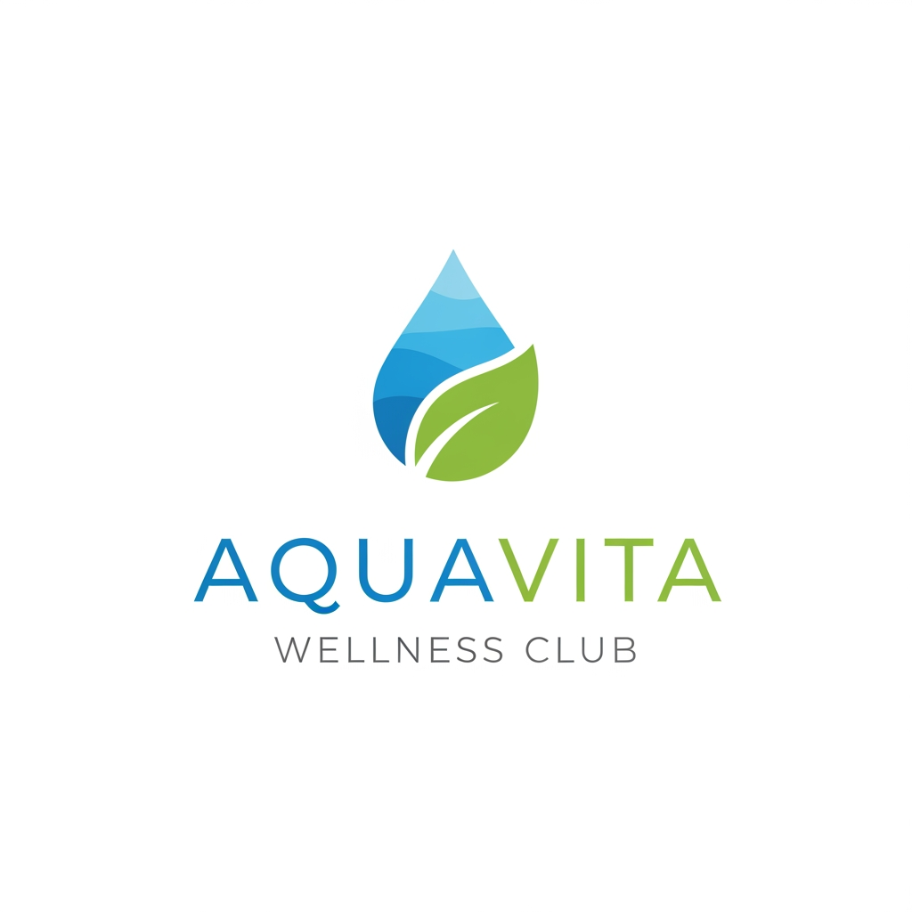 AI Design for AquaVita Wellness Club LOGO