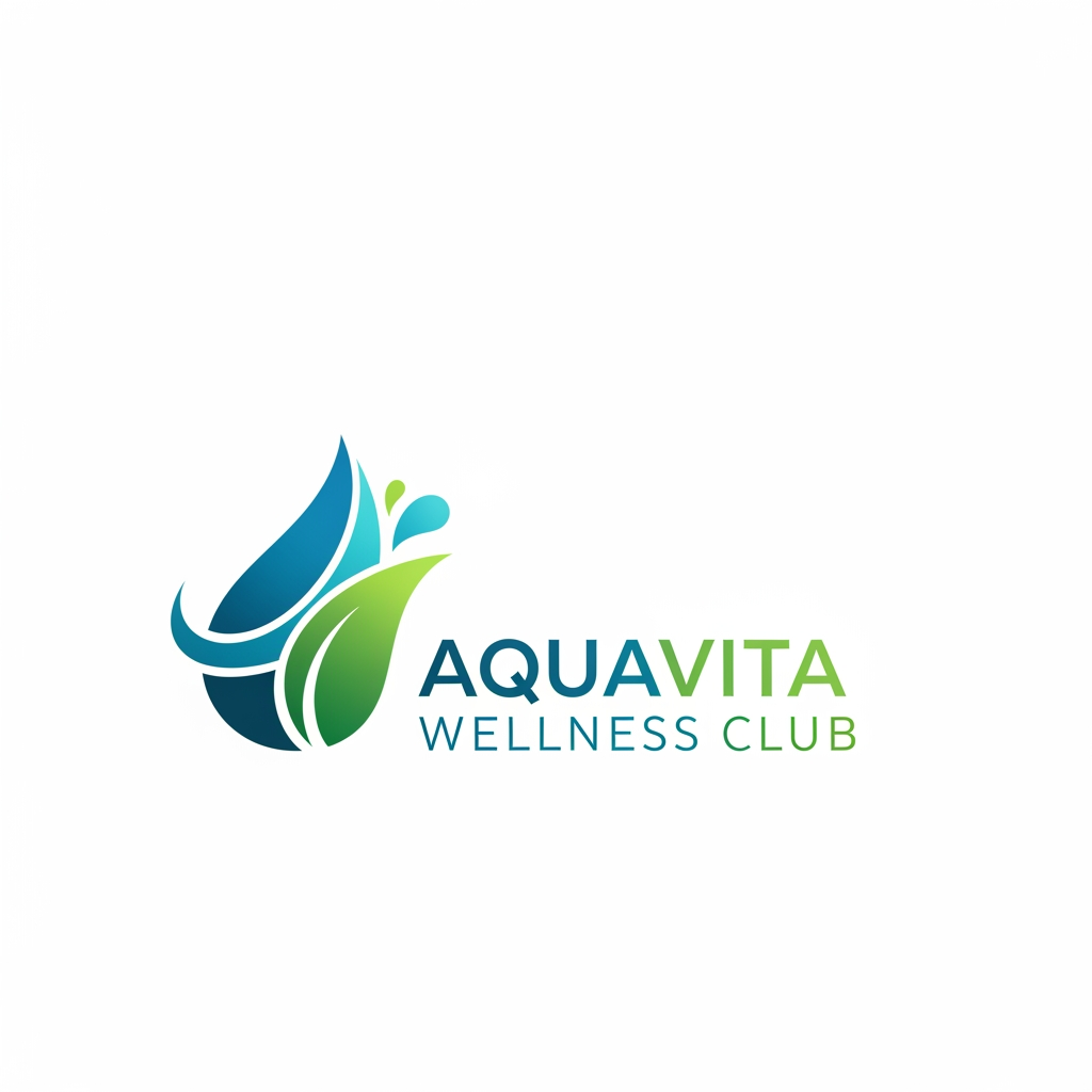 AI Design for AquaVita Wellness Club LOGO