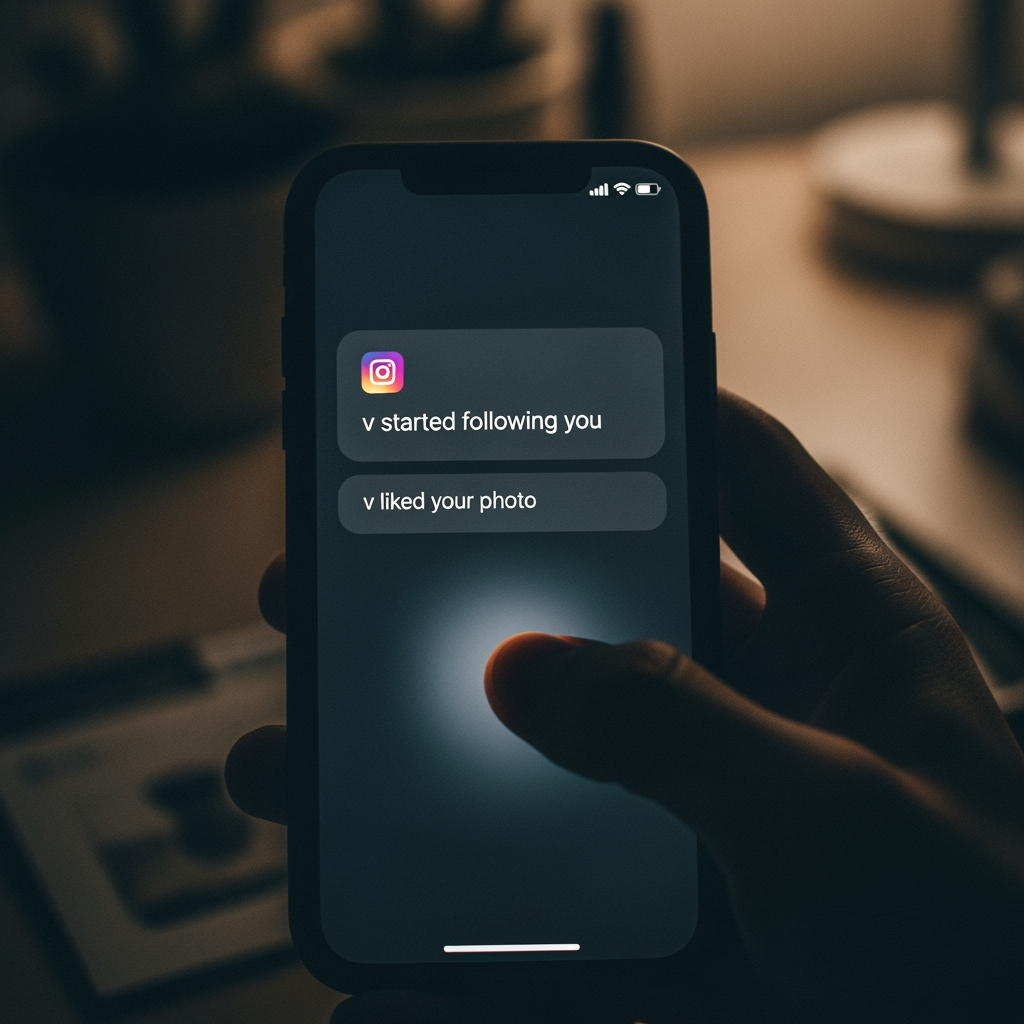 AI Design for create v followed me on instagram and liked my photo