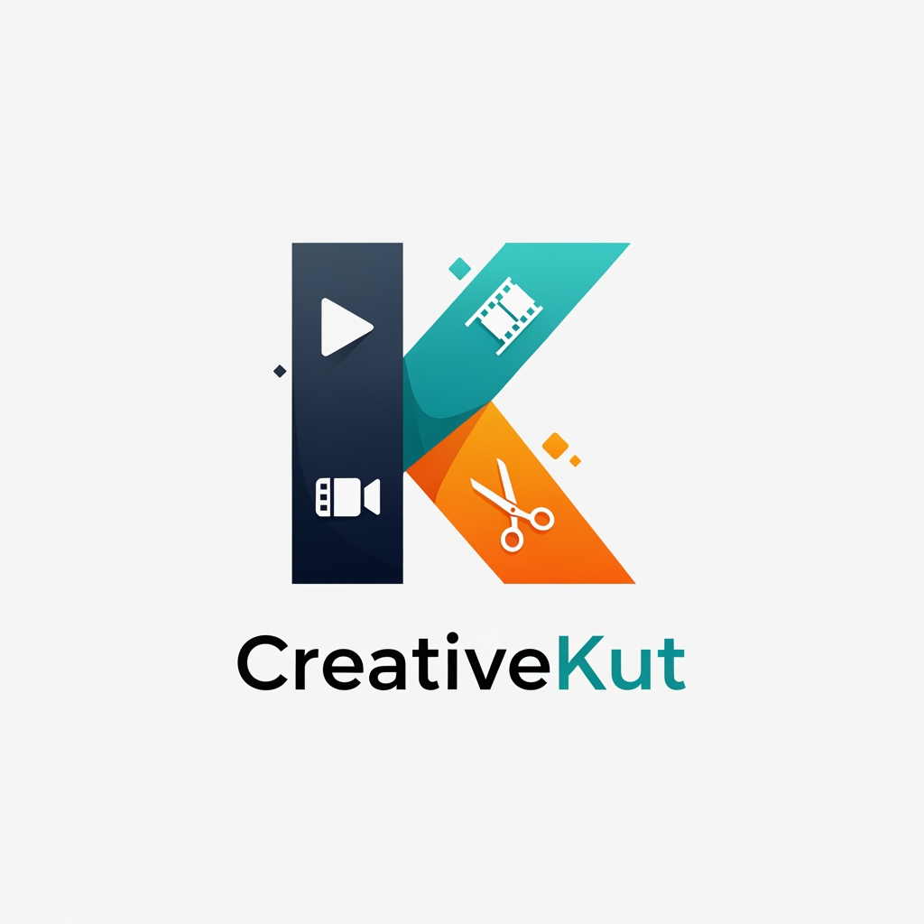 AI Design for i want to create a logo for my project "CreativeKut" i want your help to design it
i need the logo in more profeshnal way
as it is a editing app . i want the logo to represent it
need more clean yet profeshnal
no i want the best and more creative