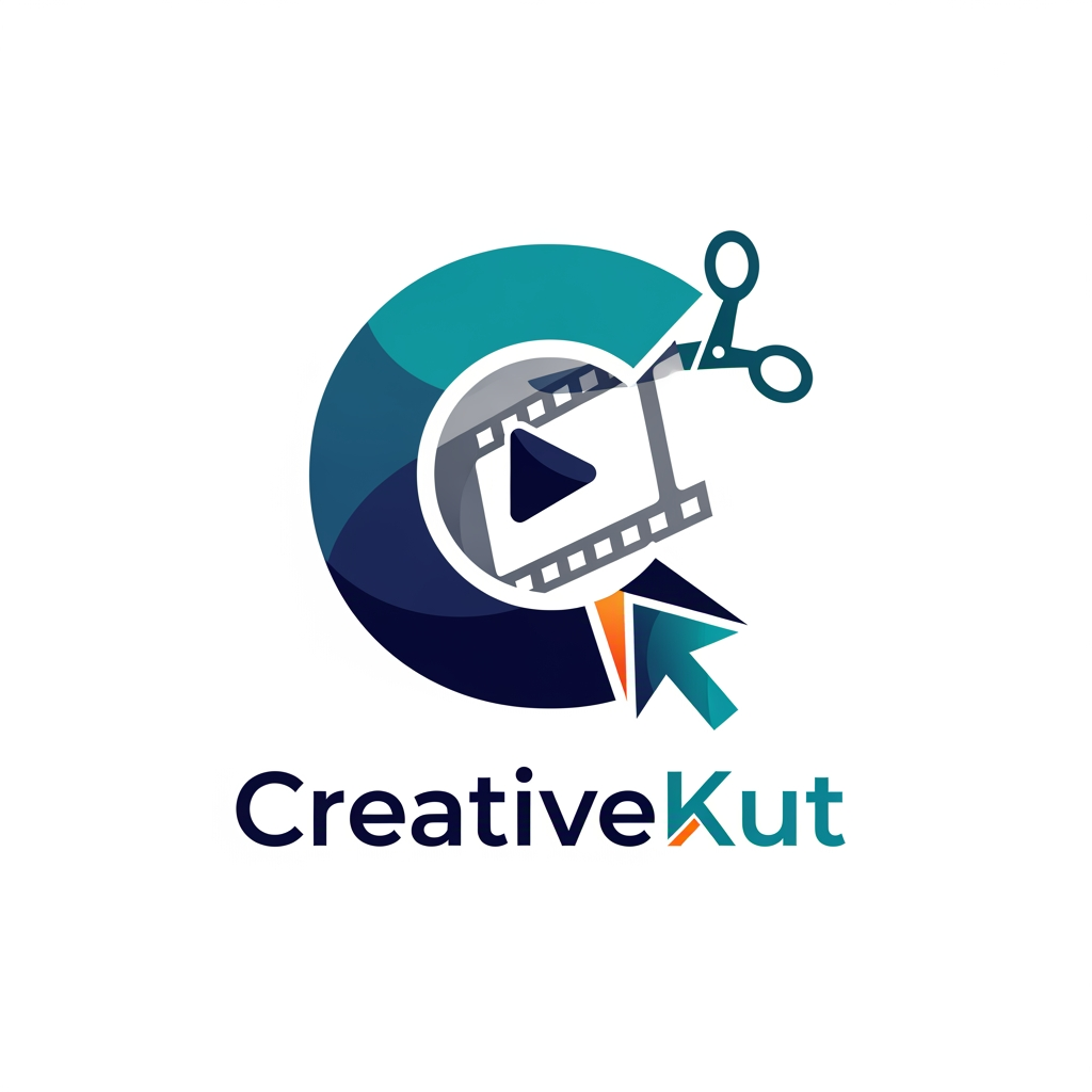AI Design for i want to create a logo for my project "CreativeKut" i want your help to design it
i need the logo in more profeshnal way
as it is a editing app . i want the logo to represent it