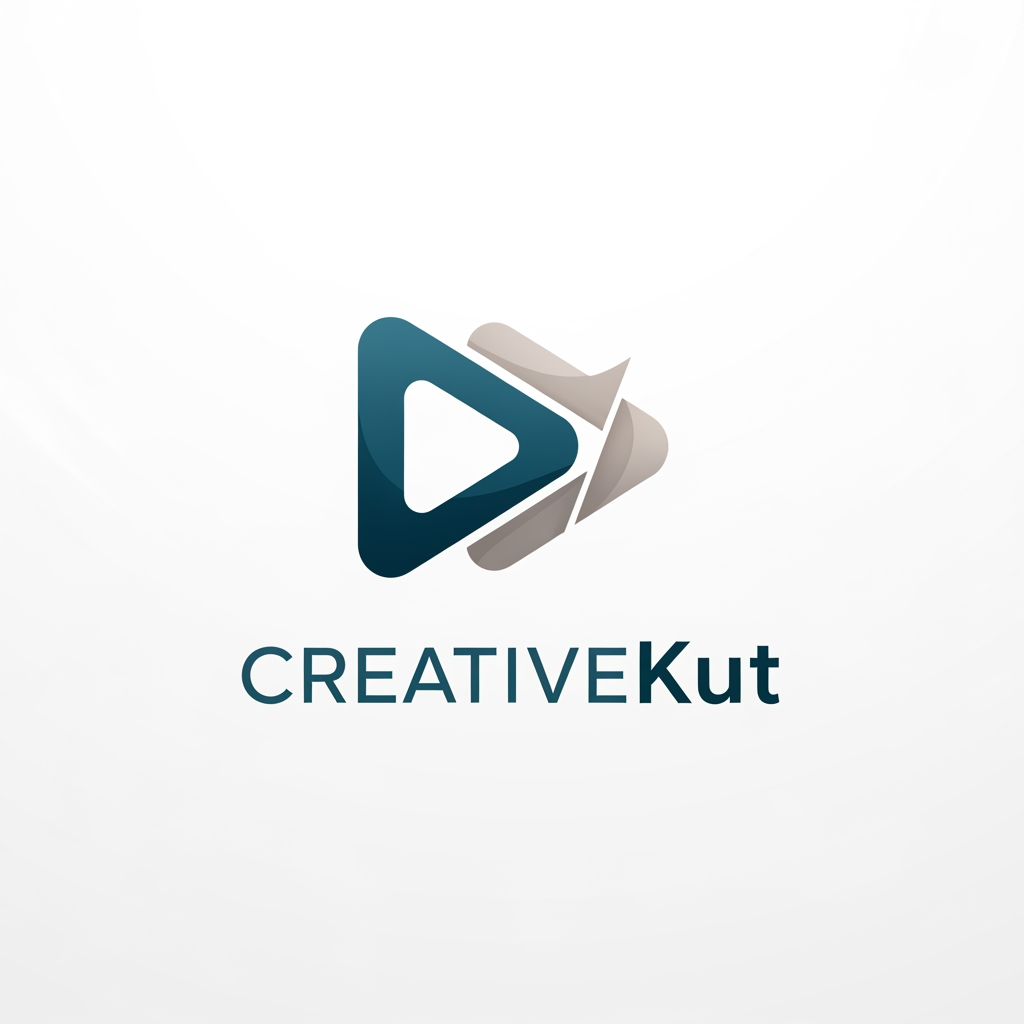 AI Design for i want to create a logo for my project "CreativeKut" i want your help to design it
i need the logo in more profeshnal way
as it is a editing app . i want the logo to represent it
need more clean yet profeshnal