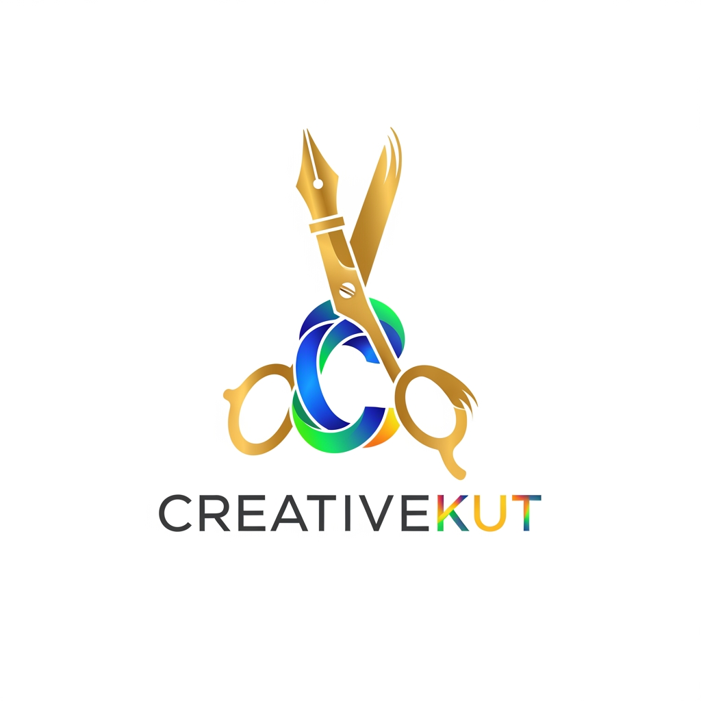 AI Design for i want to create a logo for my project "CreativeKut" i want your help to design it
