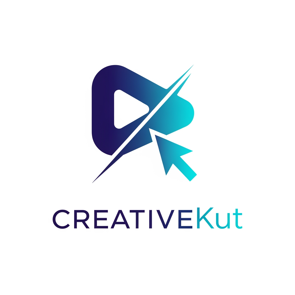 AI Design for i want to create a logo for my project "CreativeKut" i want your help to design it
i need the logo in more profeshnal way
as it is a editing app . i want the logo to represent it
need more clean yet profeshnal
no i want the best and more creative