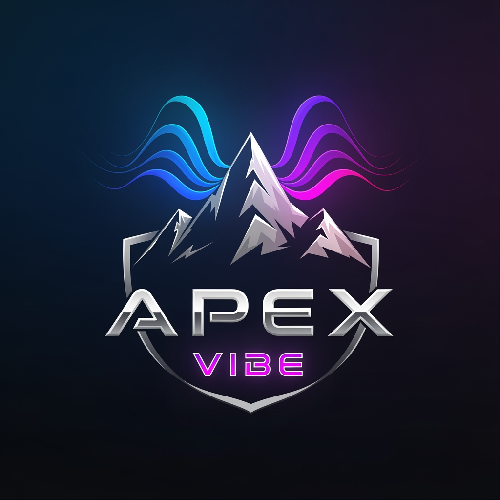 AI Design for create a logo for my channel named apex vibe