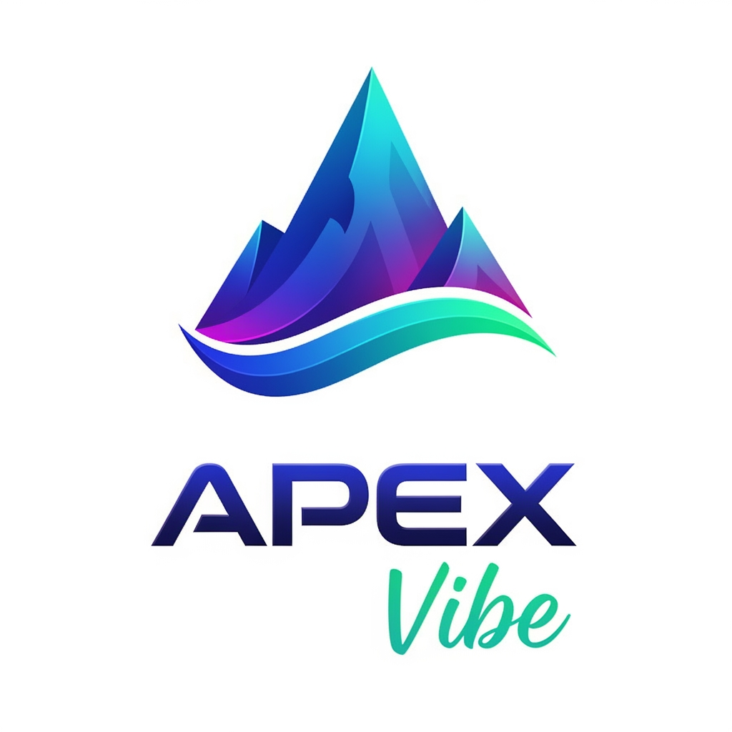 AI Design for create a logo for my channel named apex vibe