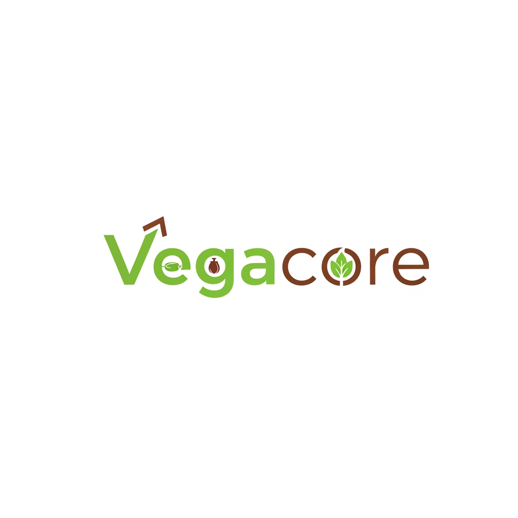 AI Design for i want vegacore logo => Tip: Wide/horizontal logos (3:1 to 5:1 ratio) work best in app bars. Current ratio is 1.0:1.