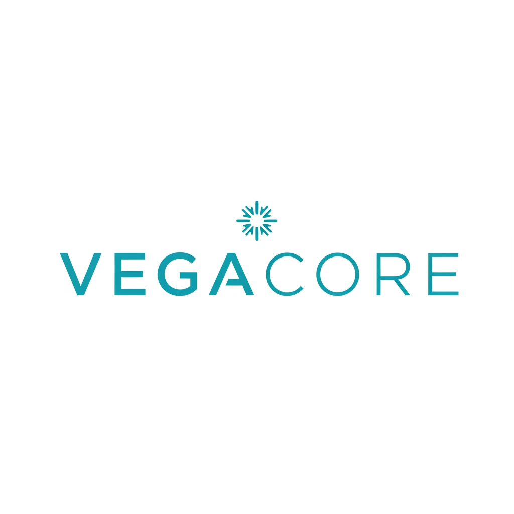 AI Design for i want vegacore logo colour RGB 39,147,155 => Tip: Wide/horizontal logos (3:1 to 5:1 ratio) work best in app bars. Current ratio is 1.0:1.