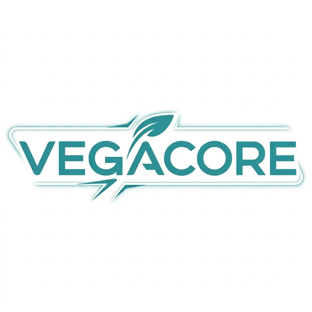 AI Design for i want vegacore logo colour RGB 39,147,155 => Tip: Wide/horizontal logos (3:1 to 5:1 ratio) work best in app bars. Current ratio is 1.0:1.
