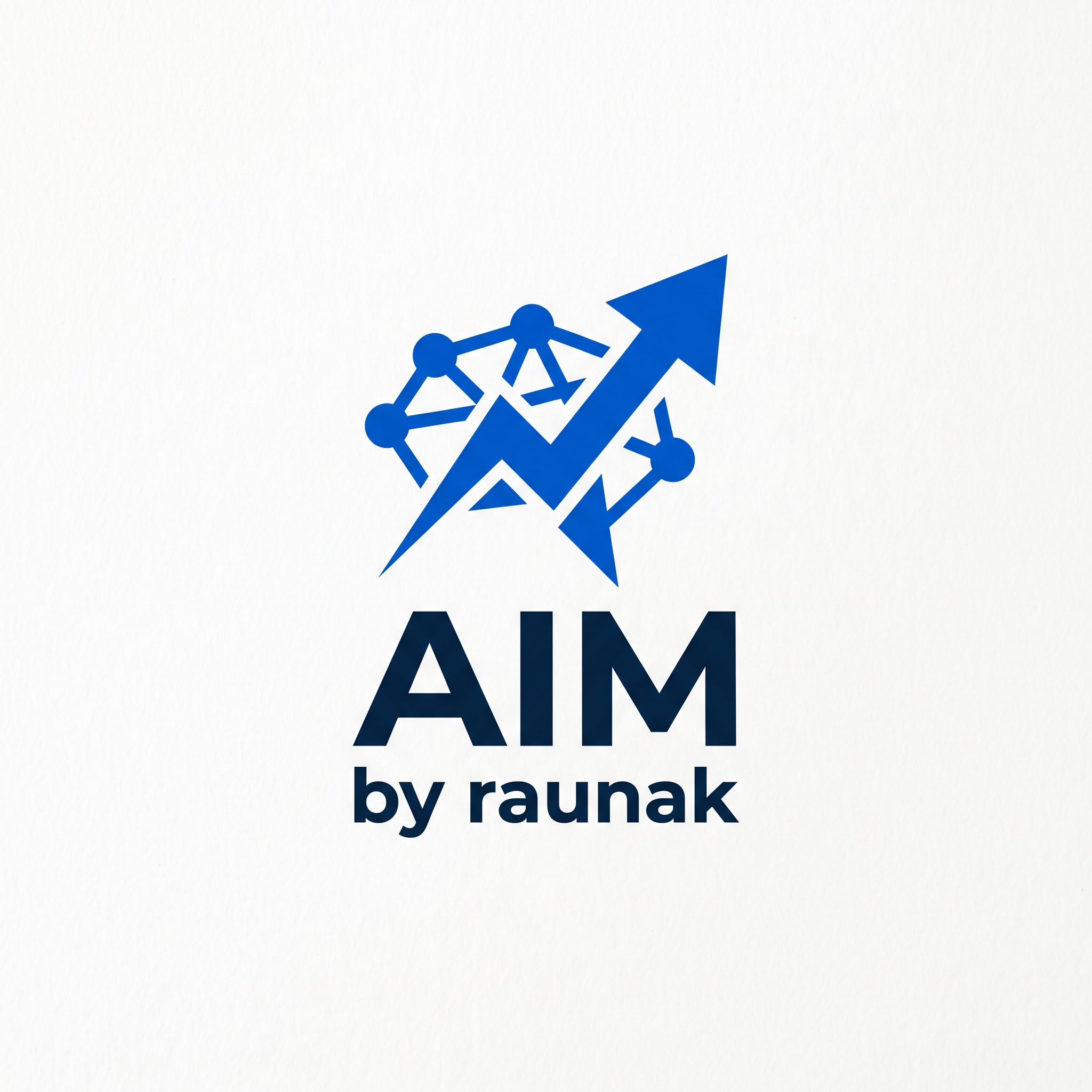 AI Design for I want Combination Marks & Pictorial Marks type logo for my newly started portfolio for my AI freelancing buisnuiness
refrence
apple
addidas
nike
starbucks
name of my startup AIM by raunak
not so noisy logo simple 2 color combination logo like my refrences \