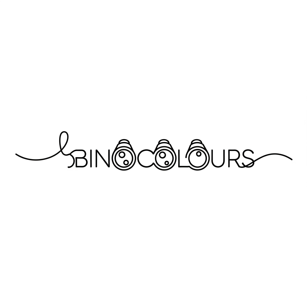 AI Design for Create logo explorations for The Binoculours.
Concepts
Wordmark options
Icon mark options (can be used as favicon)
Monochrome version
Definition of done
3 directions to choose from
One selected direction refined for web + print
Design a logo for BinoColours using clever visual wordplay, but the logo needs to be very minimal, one line design. The logo should subtle transform the two binocular lenses into the design. It is for my blog which is an educative discovery platform about earth, universum, nature, animals and historical subjects. I want to dive into the weird interesting facts. so no blogs explaining what a volcano is, but explain why some volcanoes have blue lava.